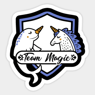 Team Magic - Narwhal and Unicorn Sticker